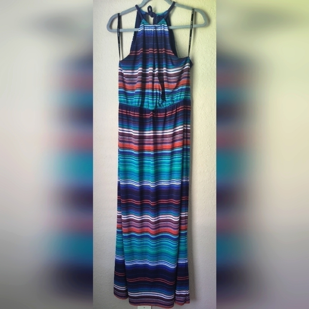 BISOU BISOU Women's Keyhole Halter Maxi Dress Size 16